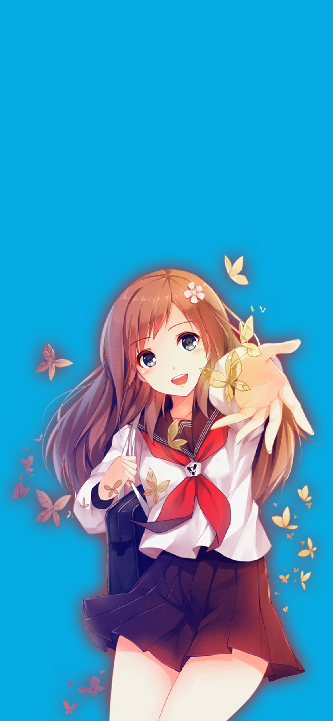 Anime girl Blue wallpaper by SKR