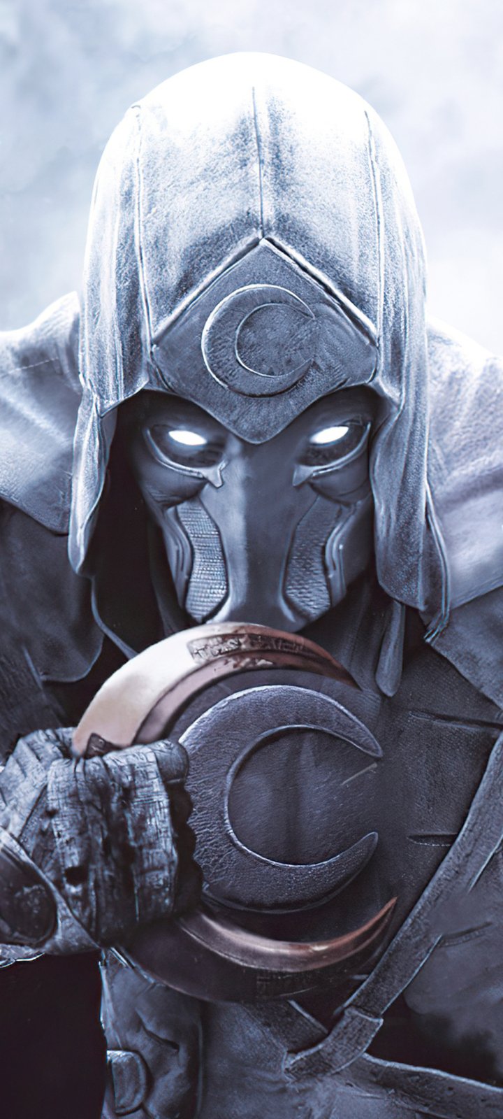 Download Superhero Comic Moon Knight Phone Wallpaper