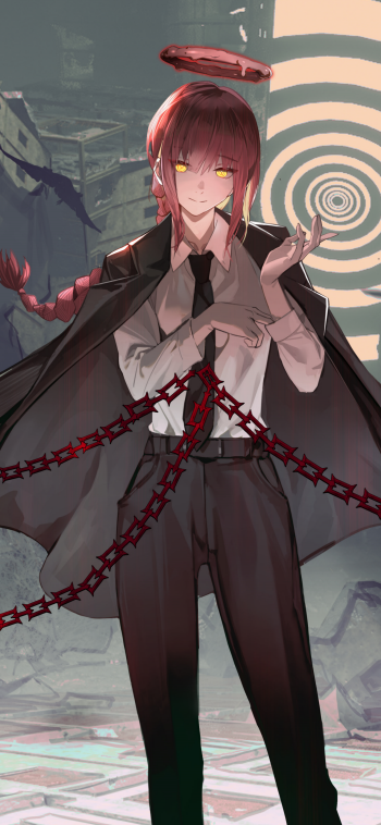 Makima (Chainsaw Man) Anime Chainsaw Man Phone Wallpaper