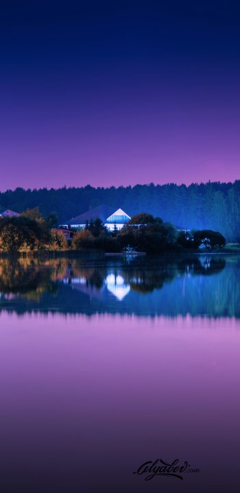 night photography lake Phone Wallpaper