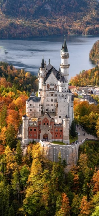 Bavaria Germany castle man made Neuschwanstein Castle Phone Wallpaper