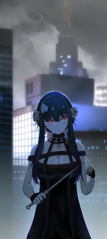 Yor Forger Anime Spy x Family Phone Wallpaper