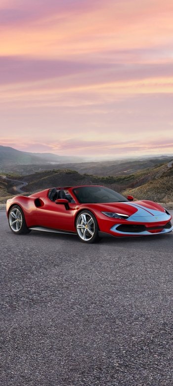 vehicle Ferrari 296 GTS Phone Wallpaper