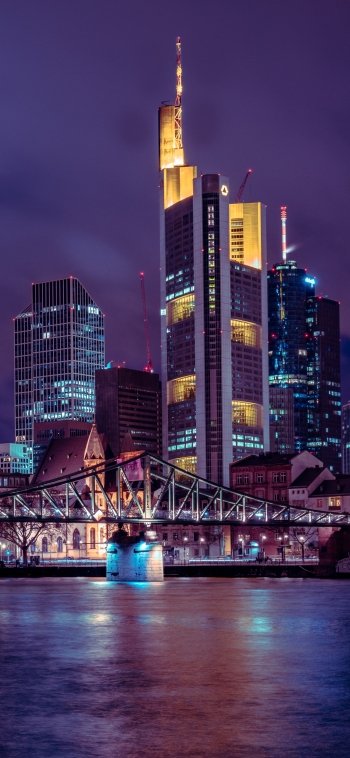 skyscraper Germany man made Frankfurt Phone Wallpaper