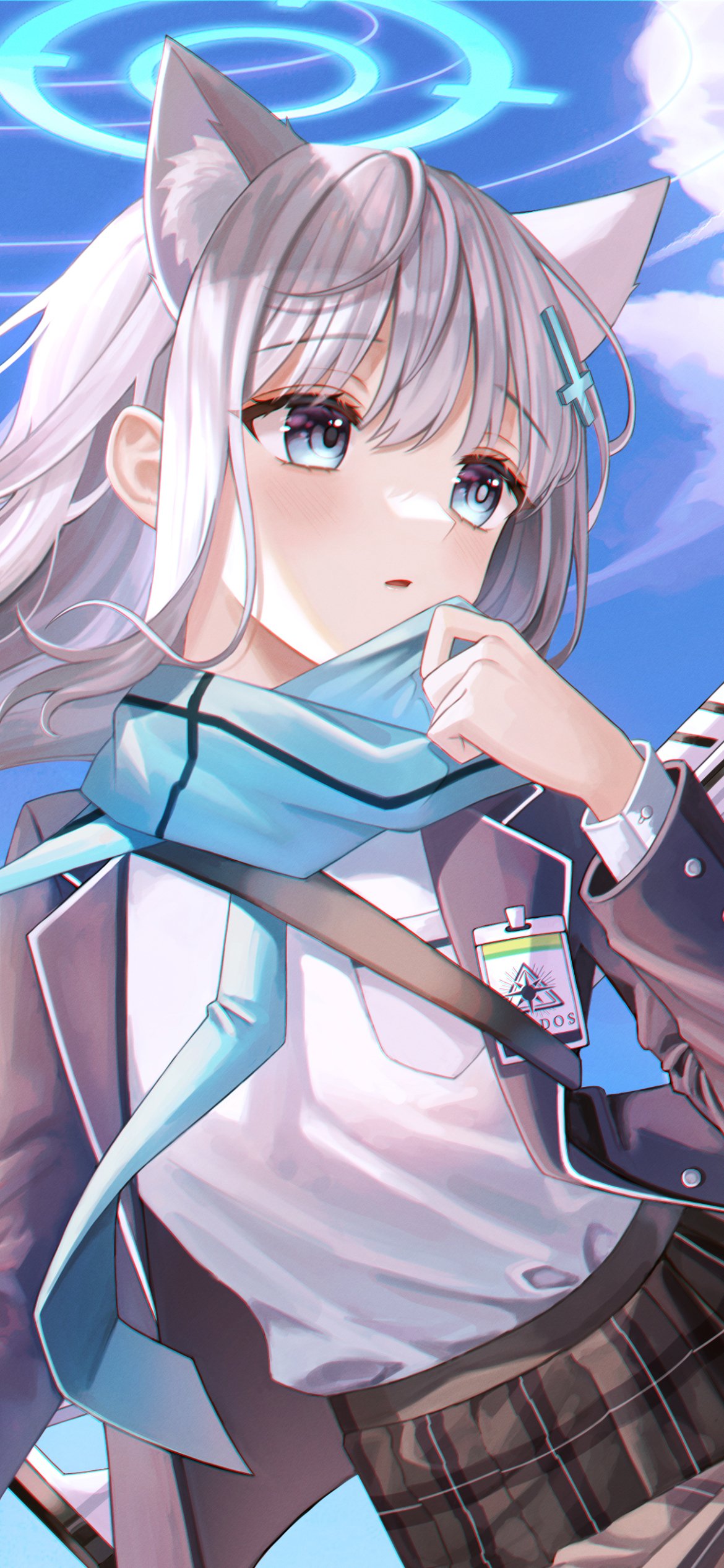 Download Shiroko Sunaookami Video Game Blue Archive Phone Wallpaper