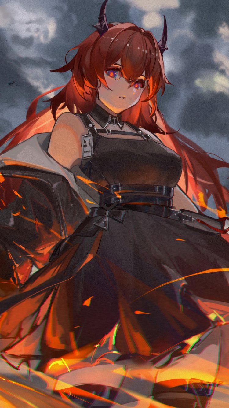 Surtr (Arknights) Phone Wallpapers