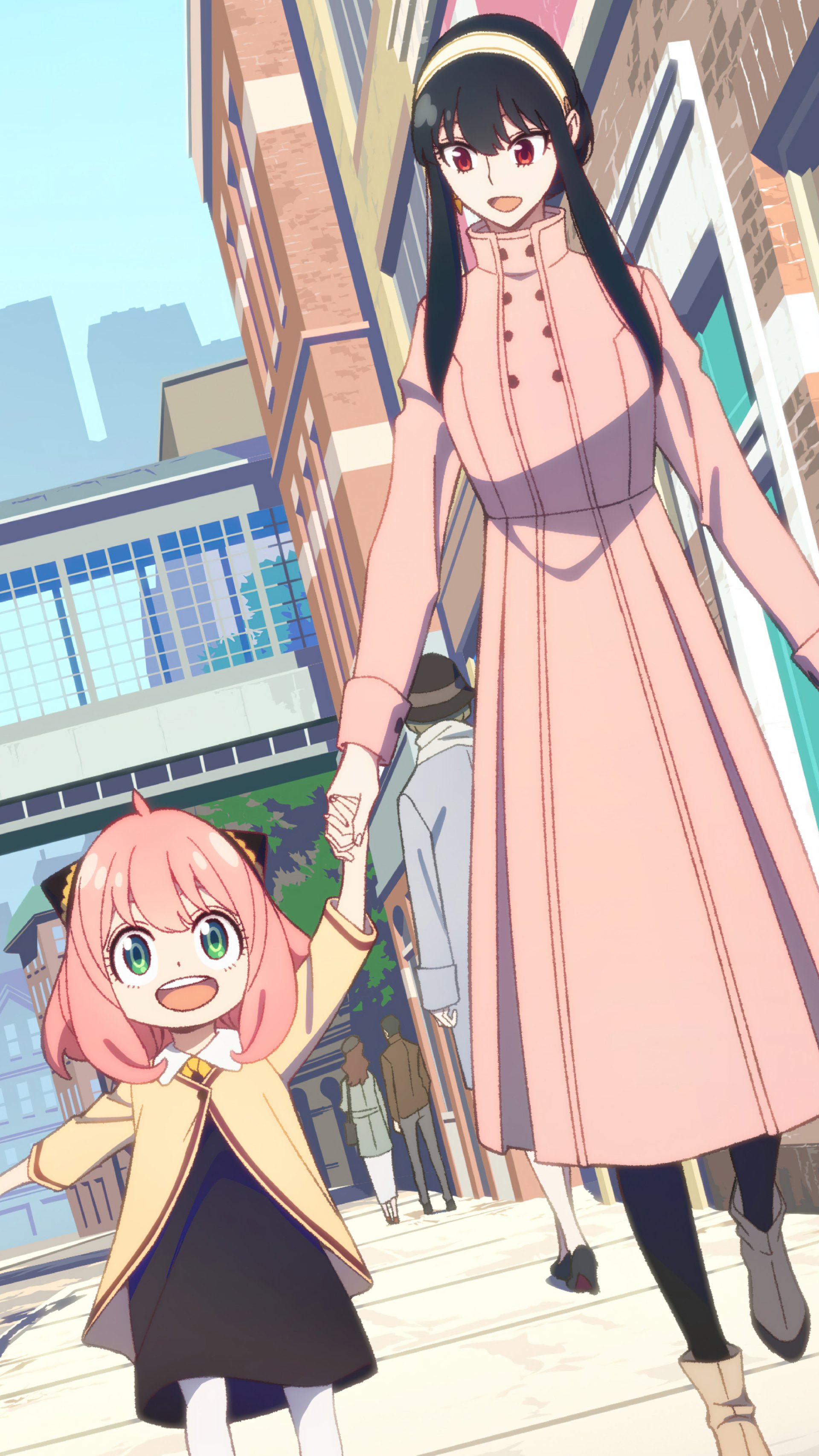 Download Anya Forger Yor Forger Anime Spy X Family Phone Wallpaper