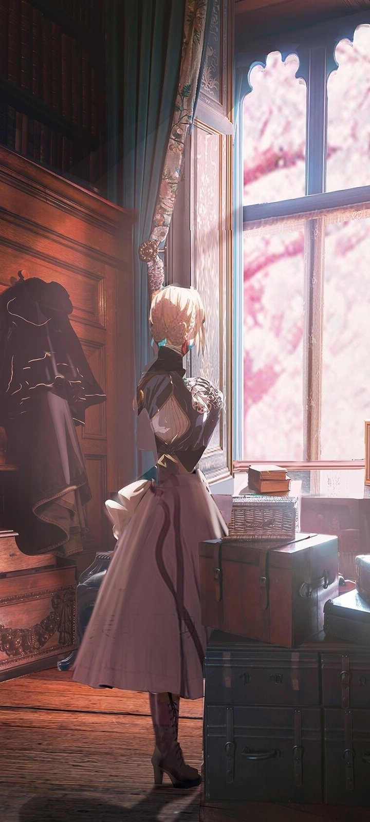 Download Violet Evergarden (Character) Anime Violet Evergarden Phone Wallpaper