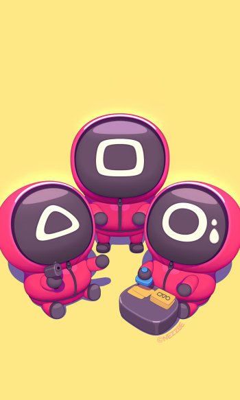 minimalist TV Show Squid Game Phone Wallpaper