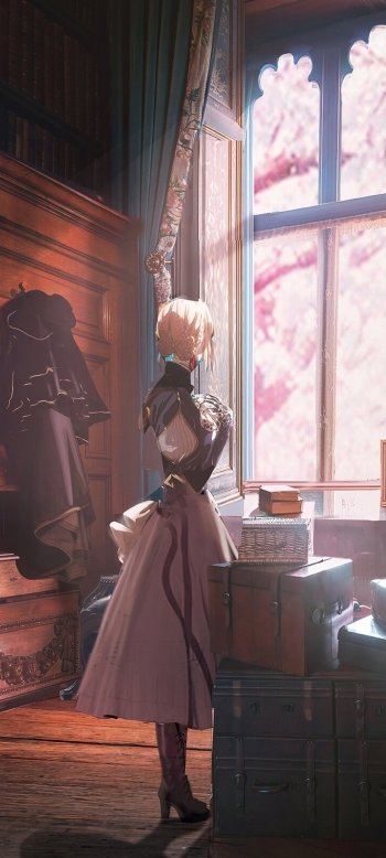 Violet Evergarden (Character) Anime Violet Evergarden Phone Wallpaper