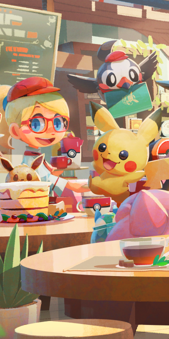 Pikachu video game Pokémon Café Mix Phone Wallpaper