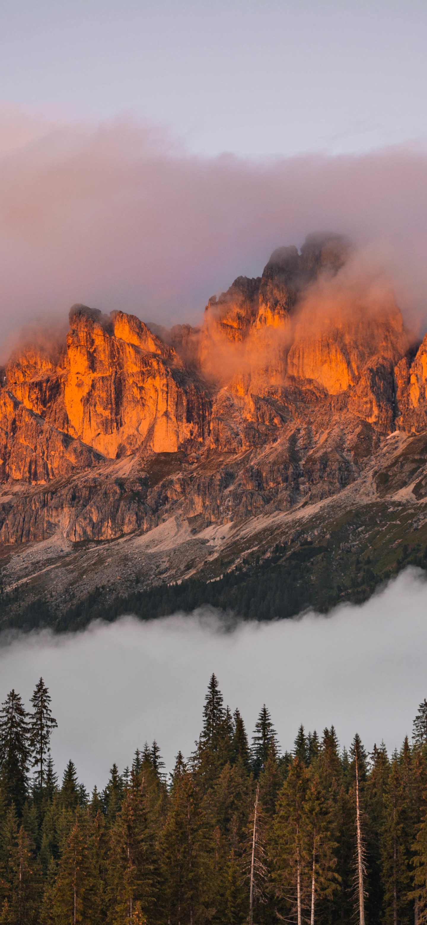 Sunset at the Dolomites Mountains by Lenny welvaert