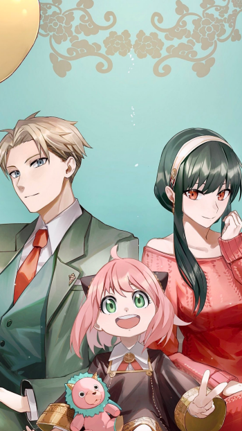 Loid Forger Yor Forger Anya Forger Anime Spy x Family Phone Wallpaper