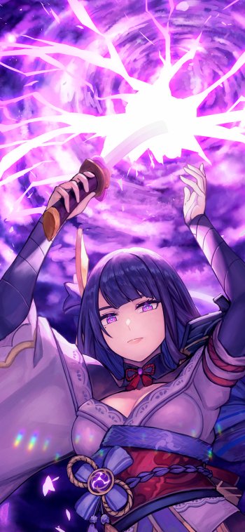 Baal Raiden Shogun (Genshin Impact) video game Genshin Impact Phone Wallpaper