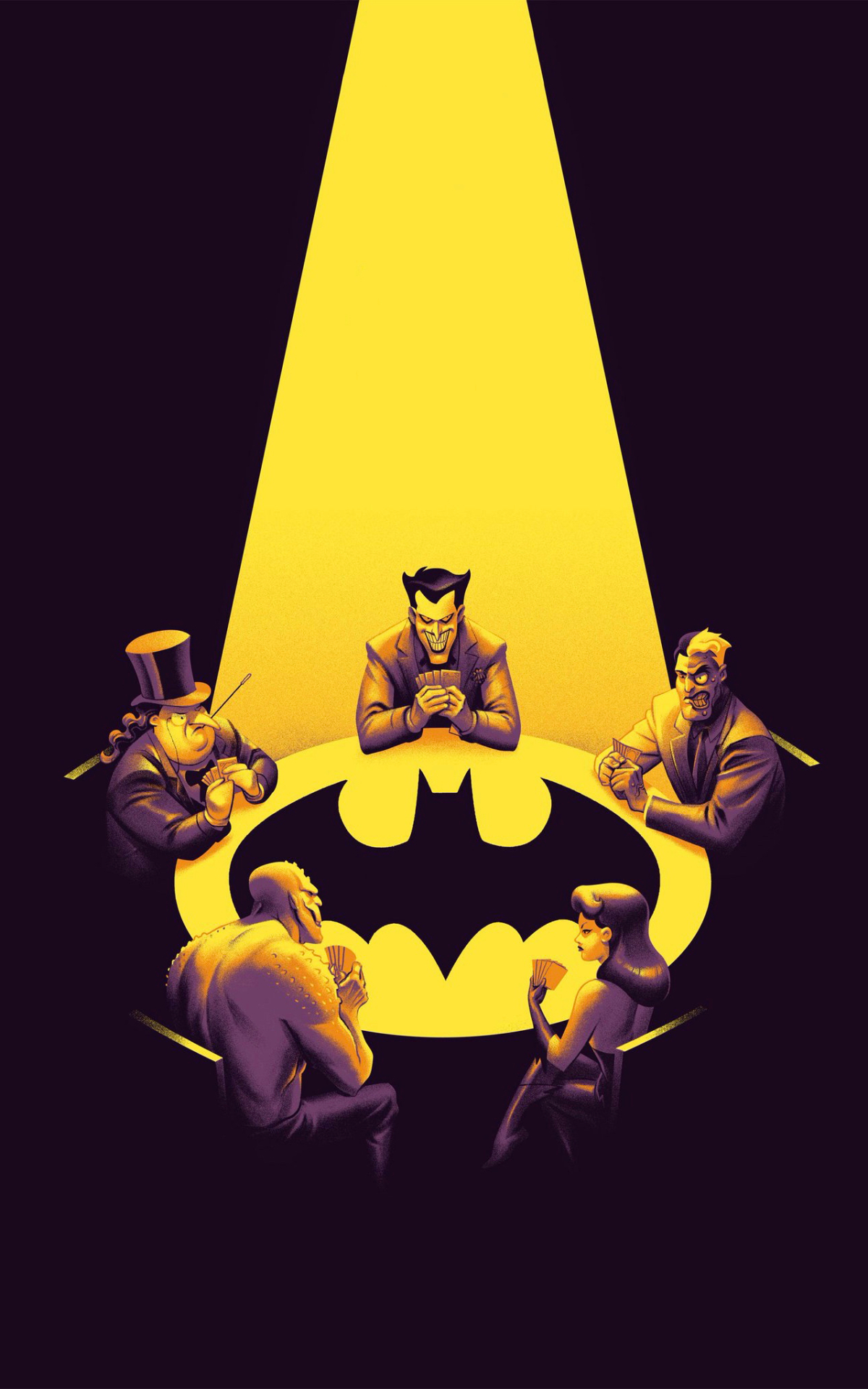 Batman: The Animated Series Phone Wallpaper by Phantom City Creative