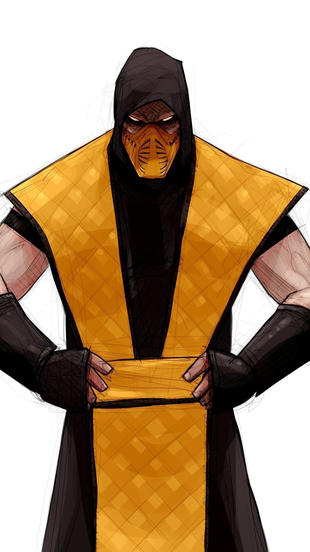 Download Scorpion (Mortal Kombat) Video Game Mortal Kombat Phone Wallpaper