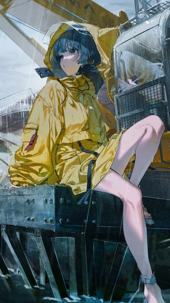  In the rain by ろるあ/Rolua