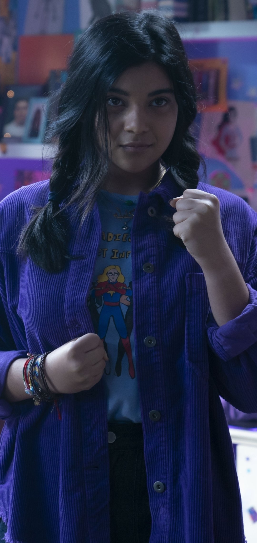 Download Kamala Khan Iman Vellani TV Show Ms. Marvel Phone Wallpaper
