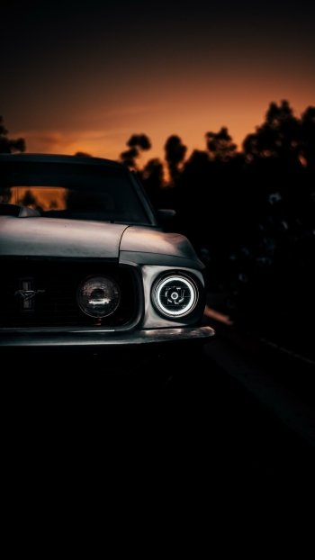  1969 Mustang at sunset by Fatmonkey84
