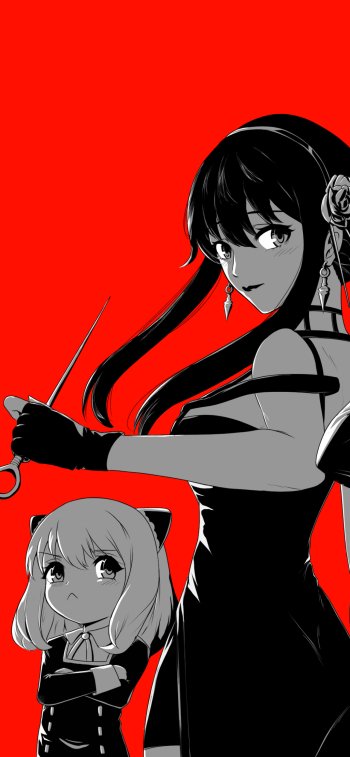 Yor Forger Anya Forger Anime Spy x Family Phone Wallpaper