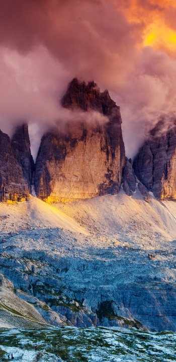  Majestic foggy view of the National Park Tre Cime di Lavaredo by Creative Travel Projects