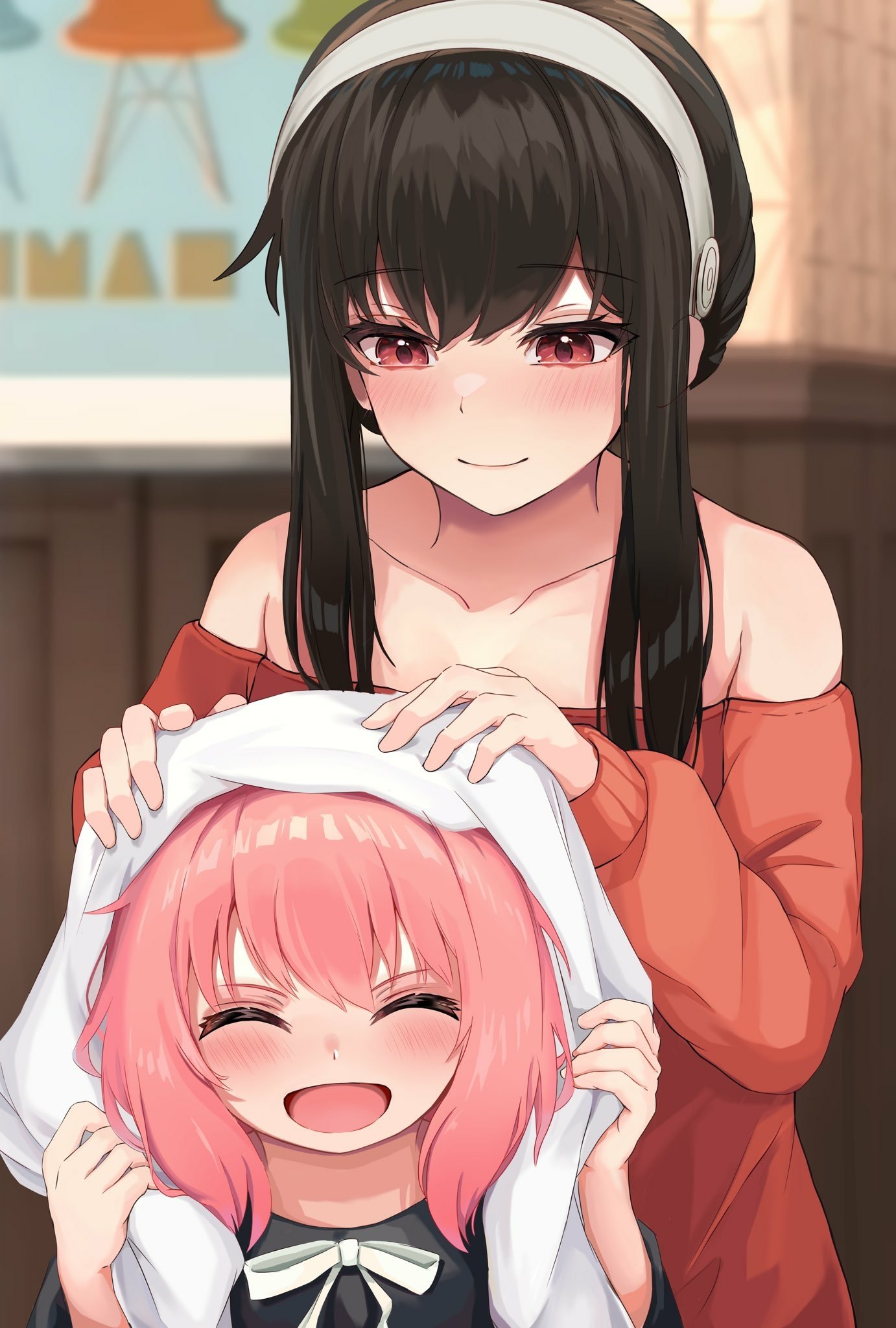 Download Anya Forger Yor Forger Anime Spy X Family Phone Wallpaper