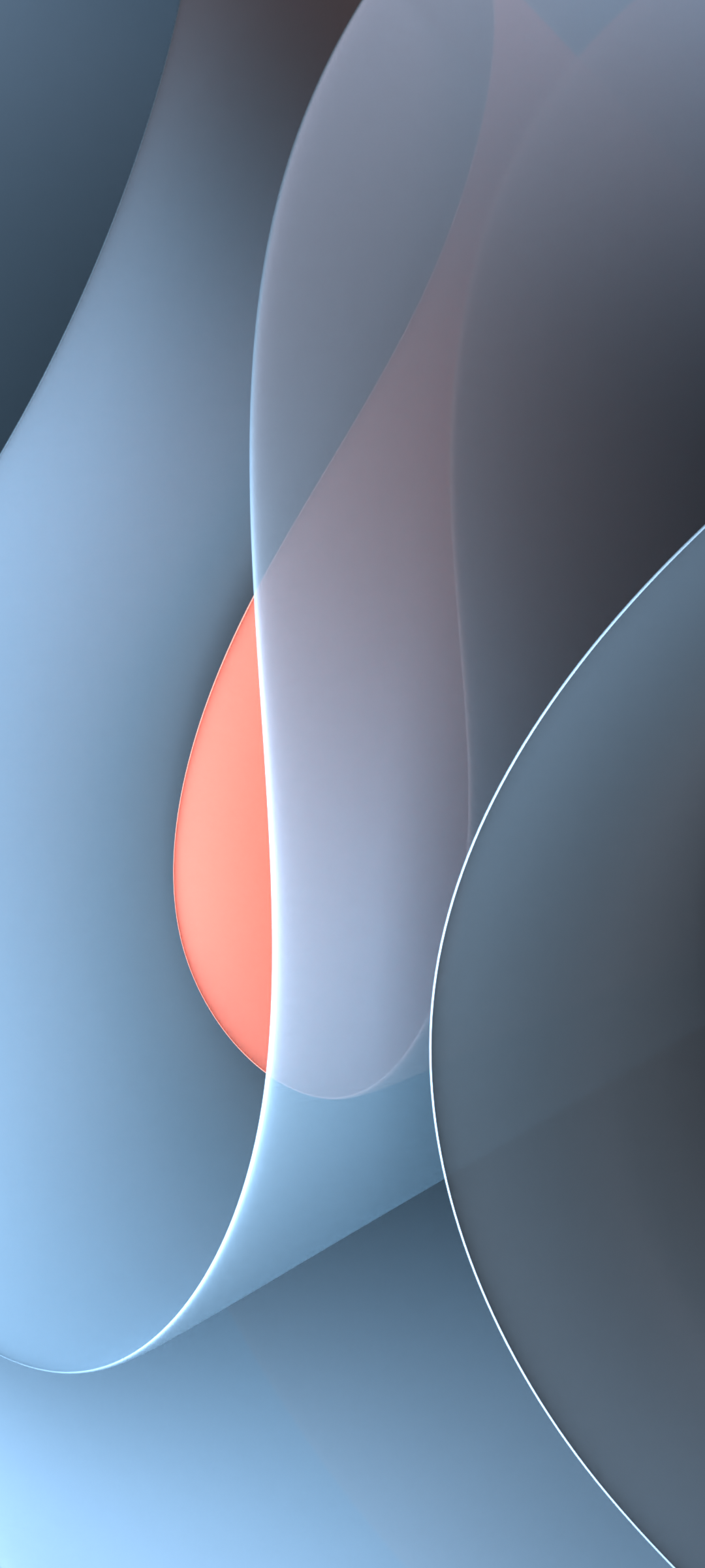 Blue abstract wavy colorful and minimalist shapes by dpcdpc11