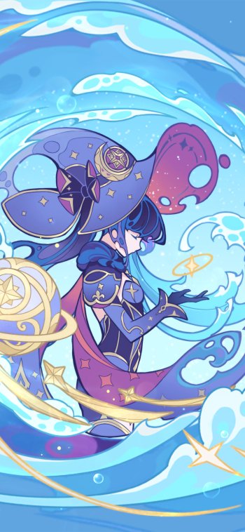 Mona (Genshin Impact) video game Genshin Impact Phone Wallpaper