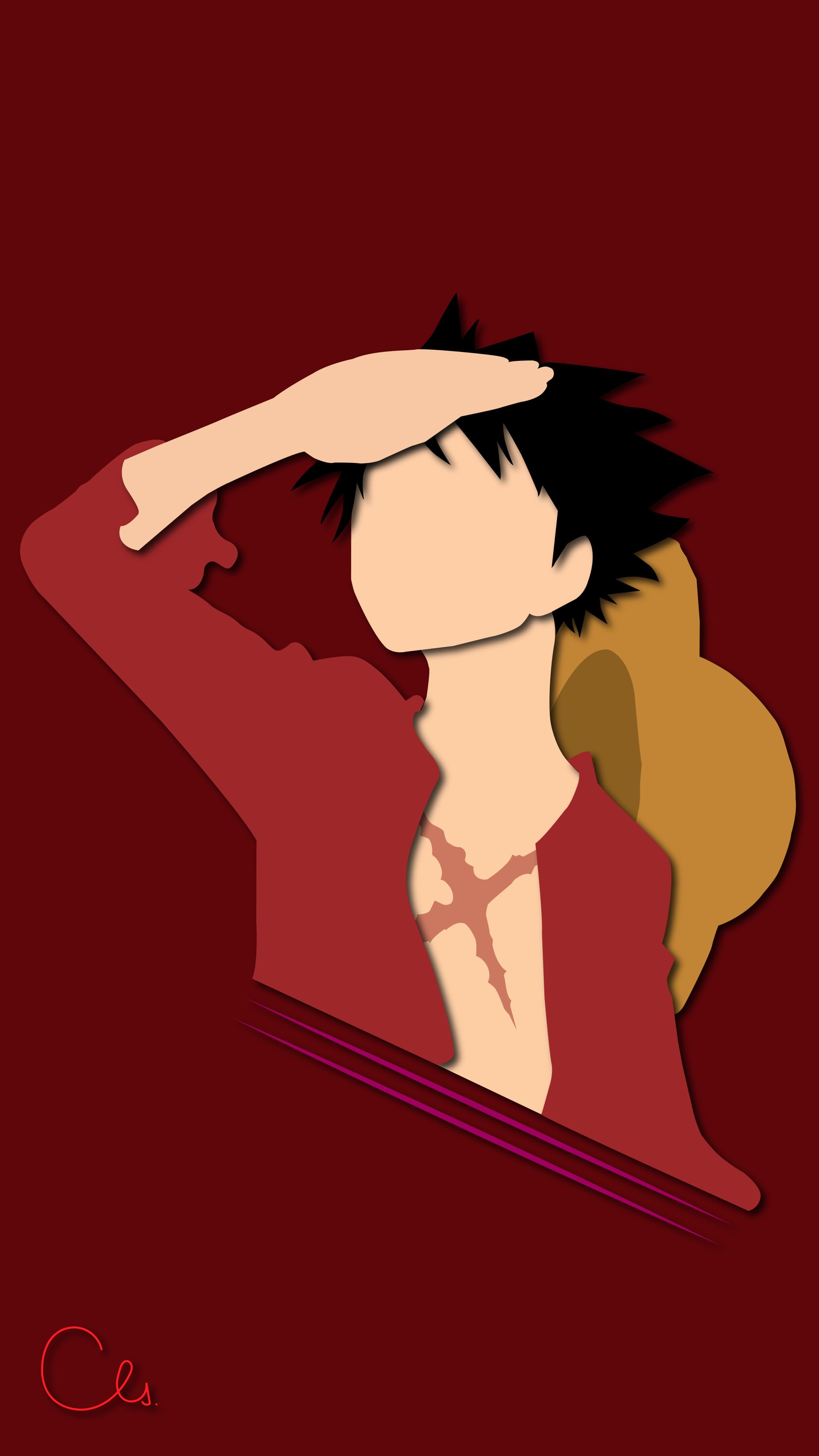 Monkey D. Luffy Phone Wallpaper by Santi0399