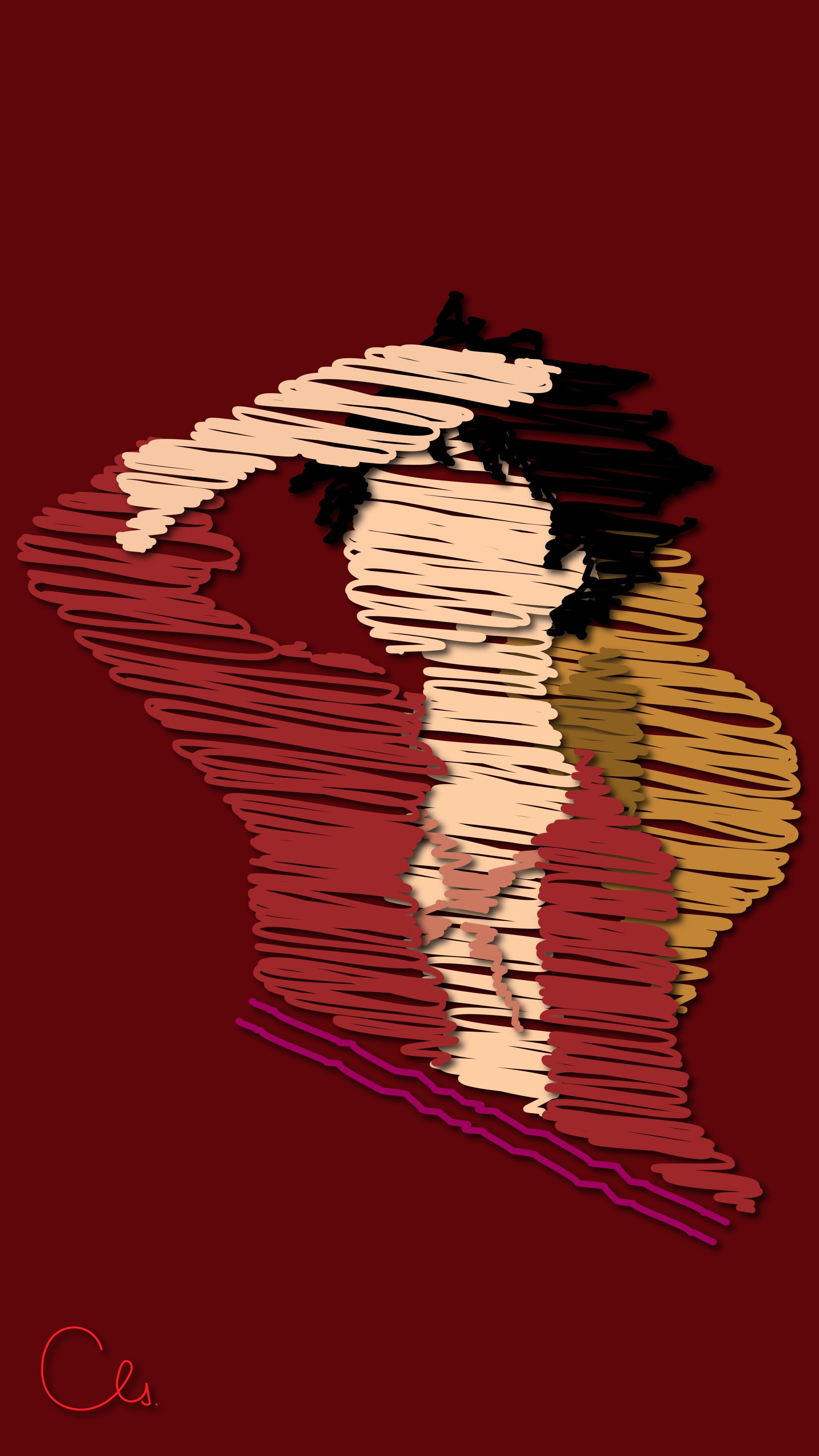 Monkey D. Luffy - Garabato - Phone Wallpaper by Santi0399