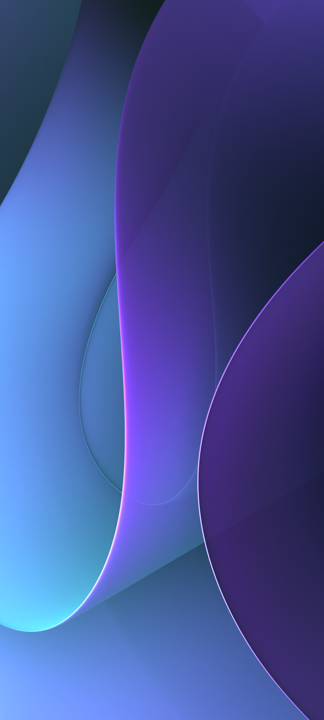 Purple abstract wavy colorful and minimalist shapes by dpcdpc11