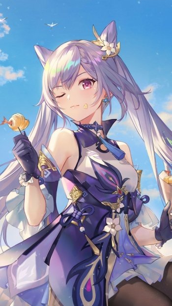Keqing (Genshin Impact) video game Genshin Impact Phone Wallpaper