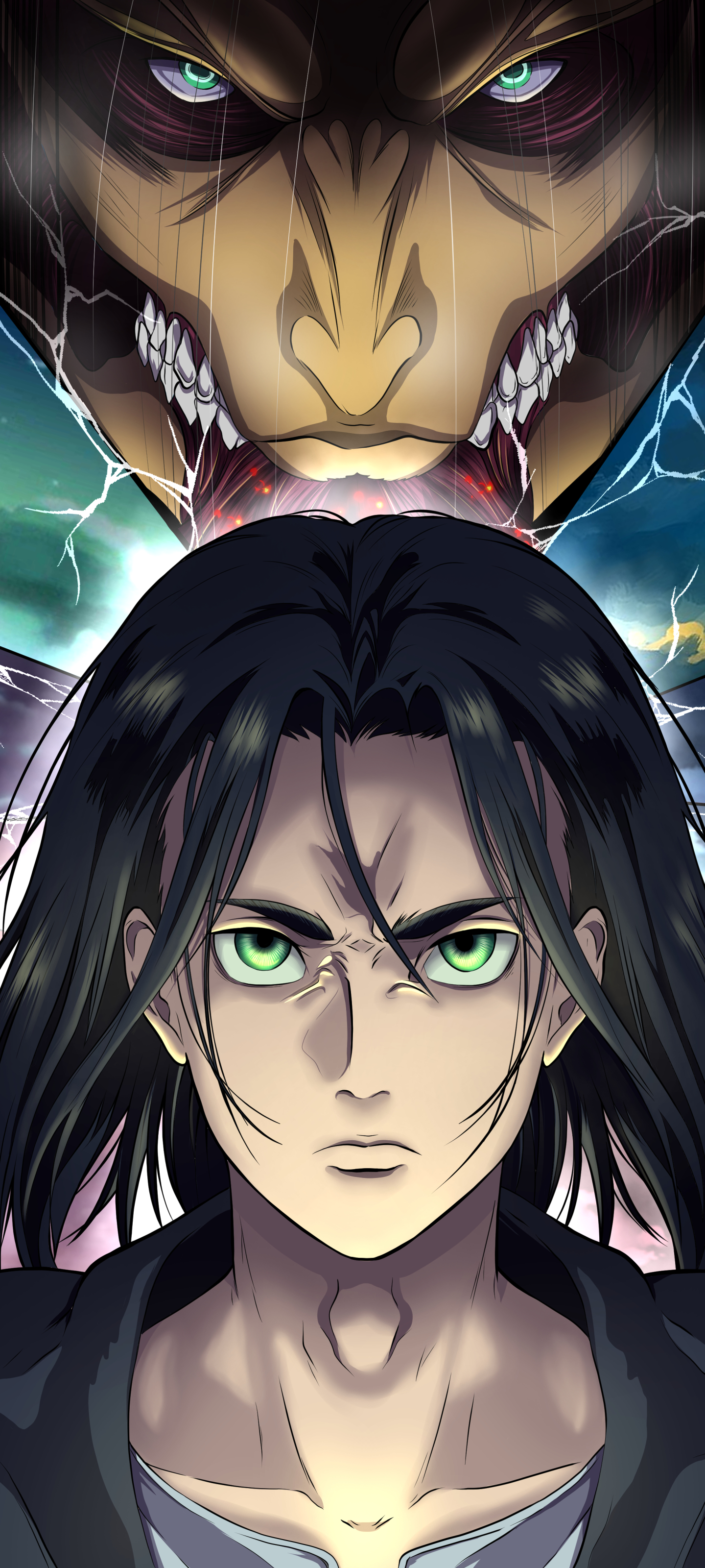 Anime Attack On Titan Phone Wallpaper by Boredthings