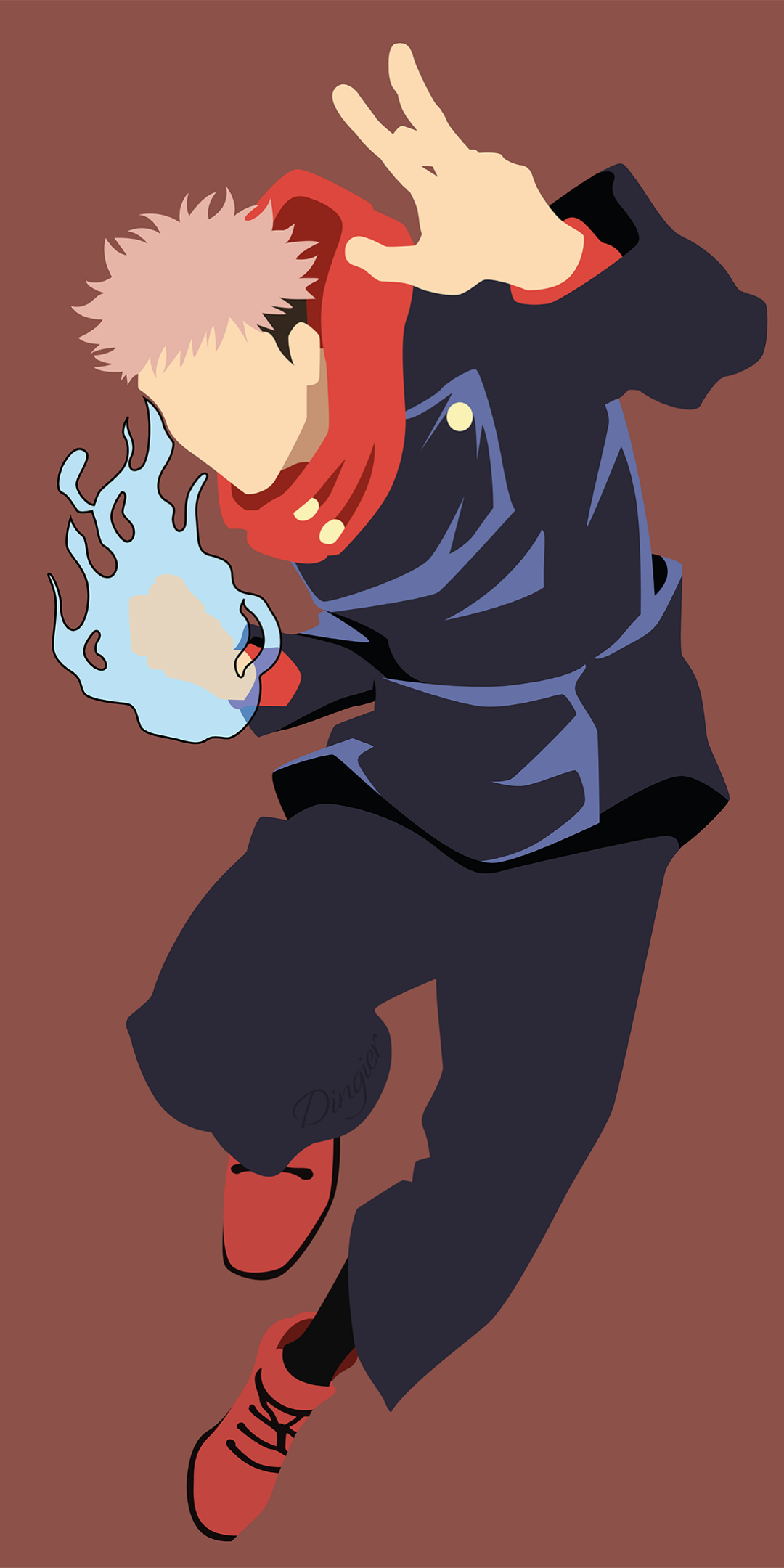 Download Yuji Itadori Anime Jujutsu Kaisen Phone Wallpaper