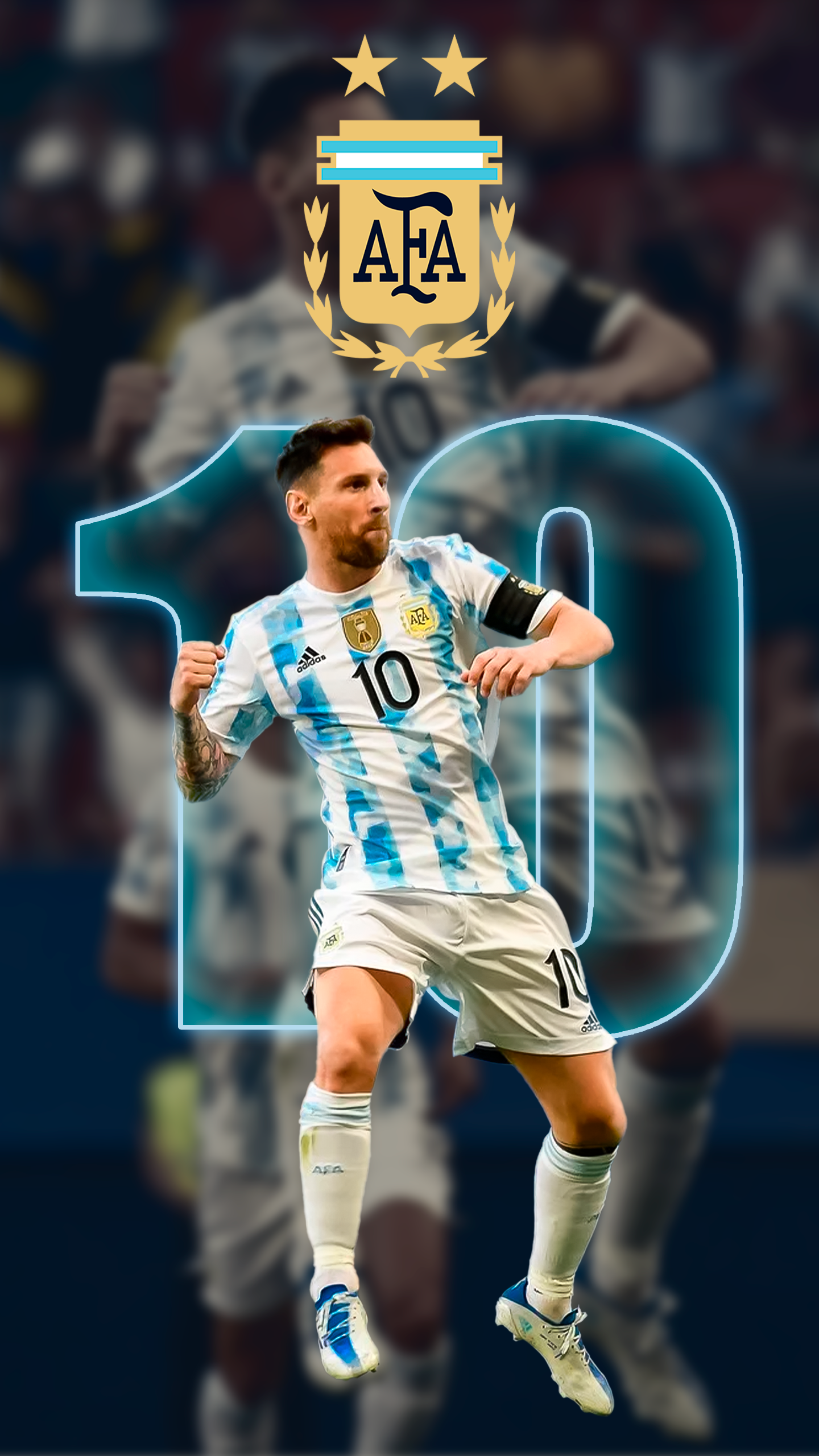lionel messi el 10 by reyart - Mobile Abyss