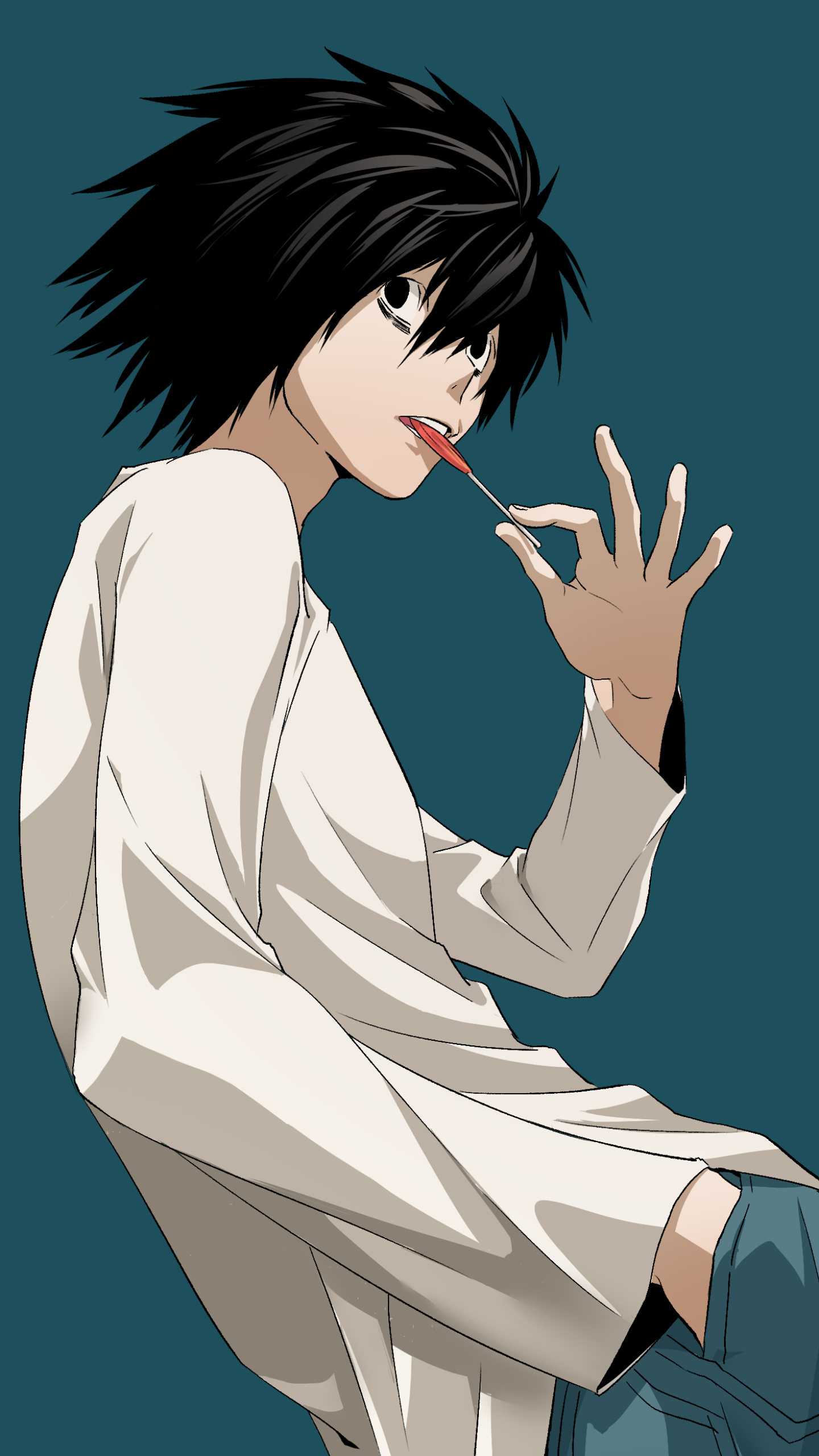 Death Note L Black Art Wallpapers - Dark Anime Wallpapers iPhone