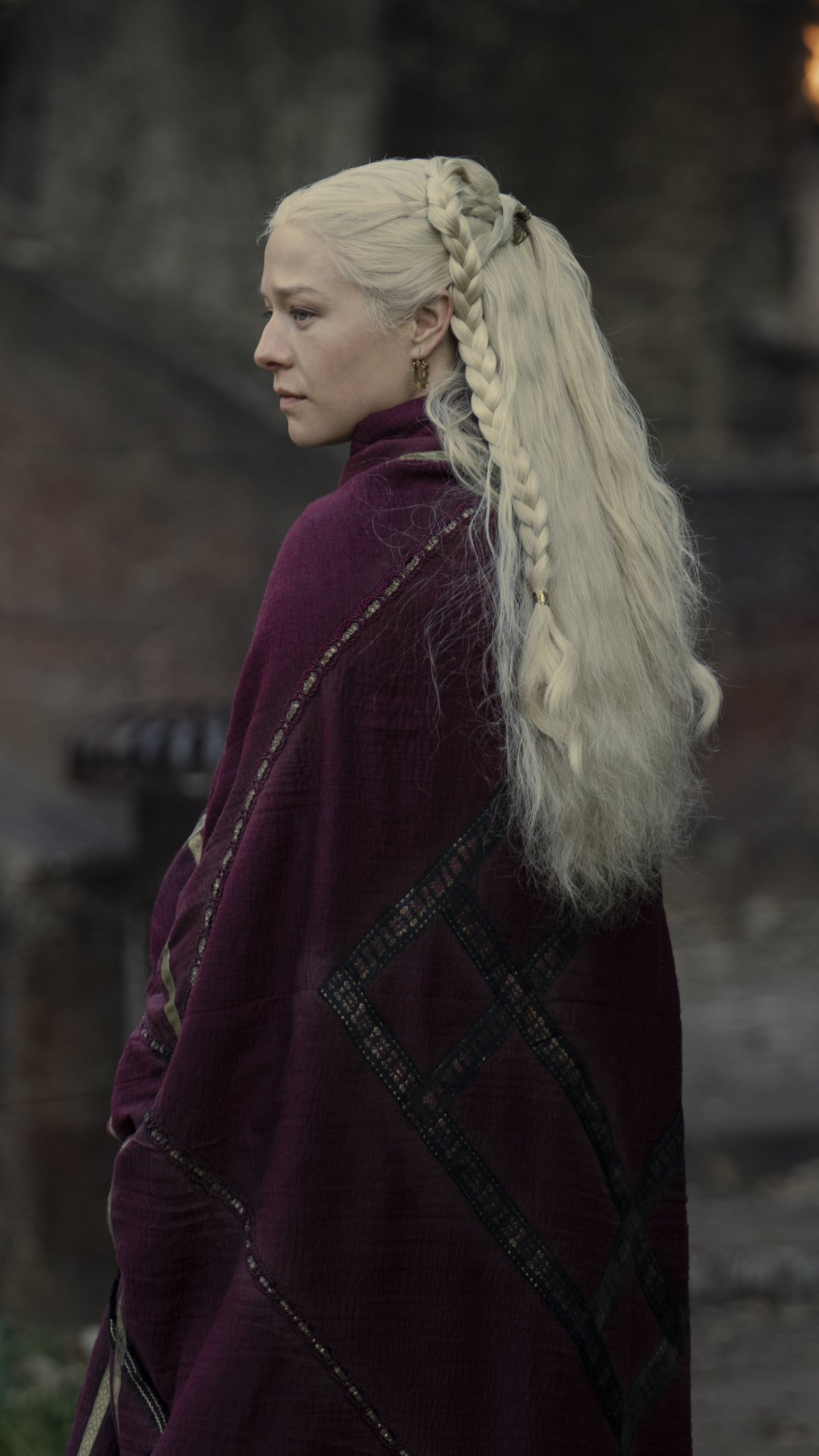 Download Rhaenyra Targaryen Emma D'Arcy TV Show House Of The Dragon Phone Wallpaper