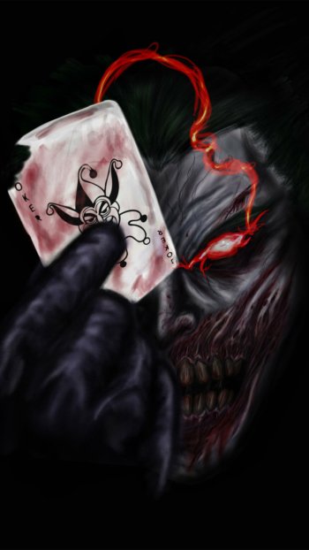 Comic Joker Phone Wallpaper