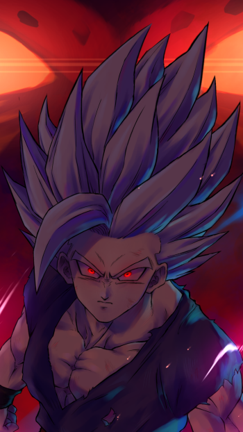 Anime Dragon Ball Super: Super Hero Phone Wallpaper
