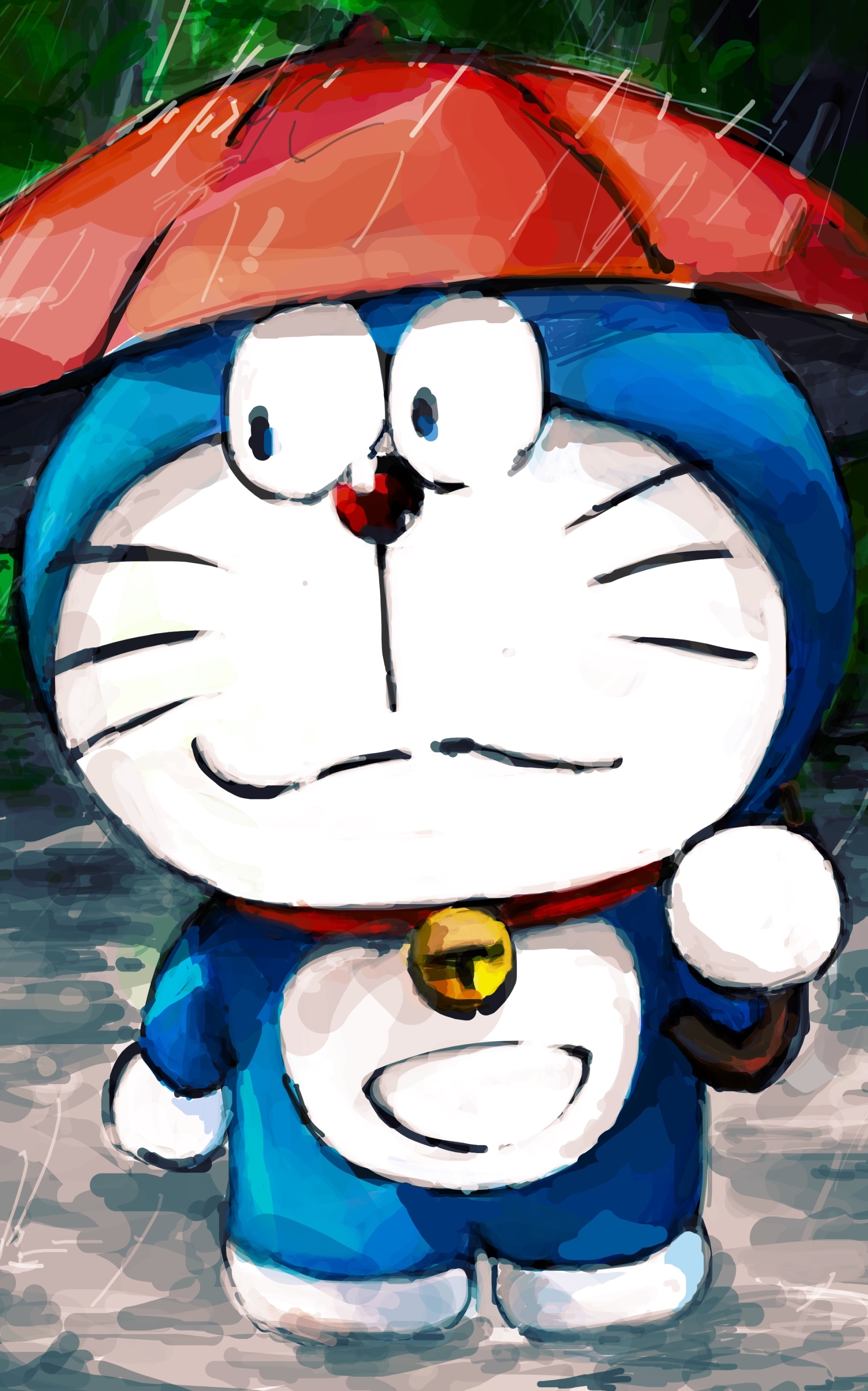 Anime Doraemon Phone Wallpaper by 望月田吾作