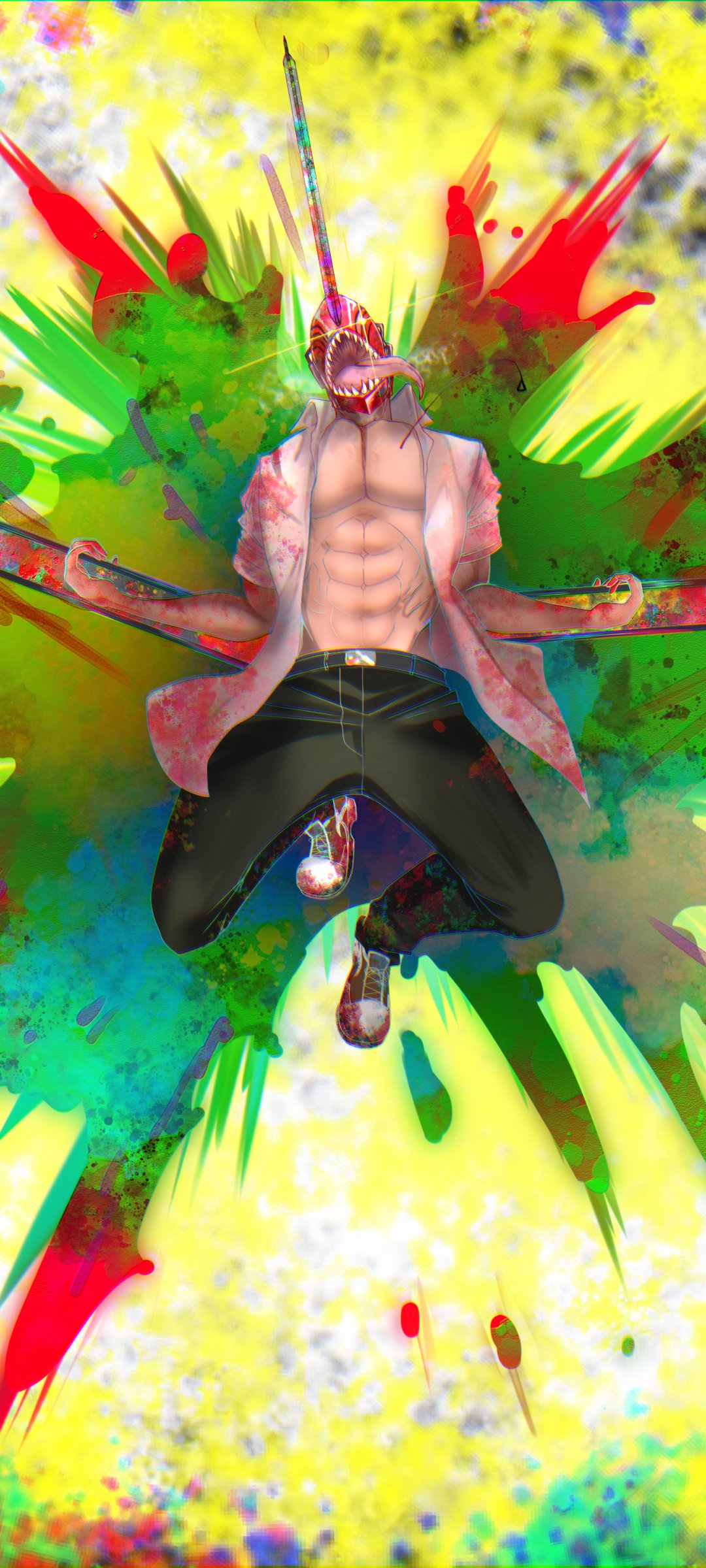 Download Denji (Chainsaw Man) Anime Chainsaw Man Phone Wallpaper