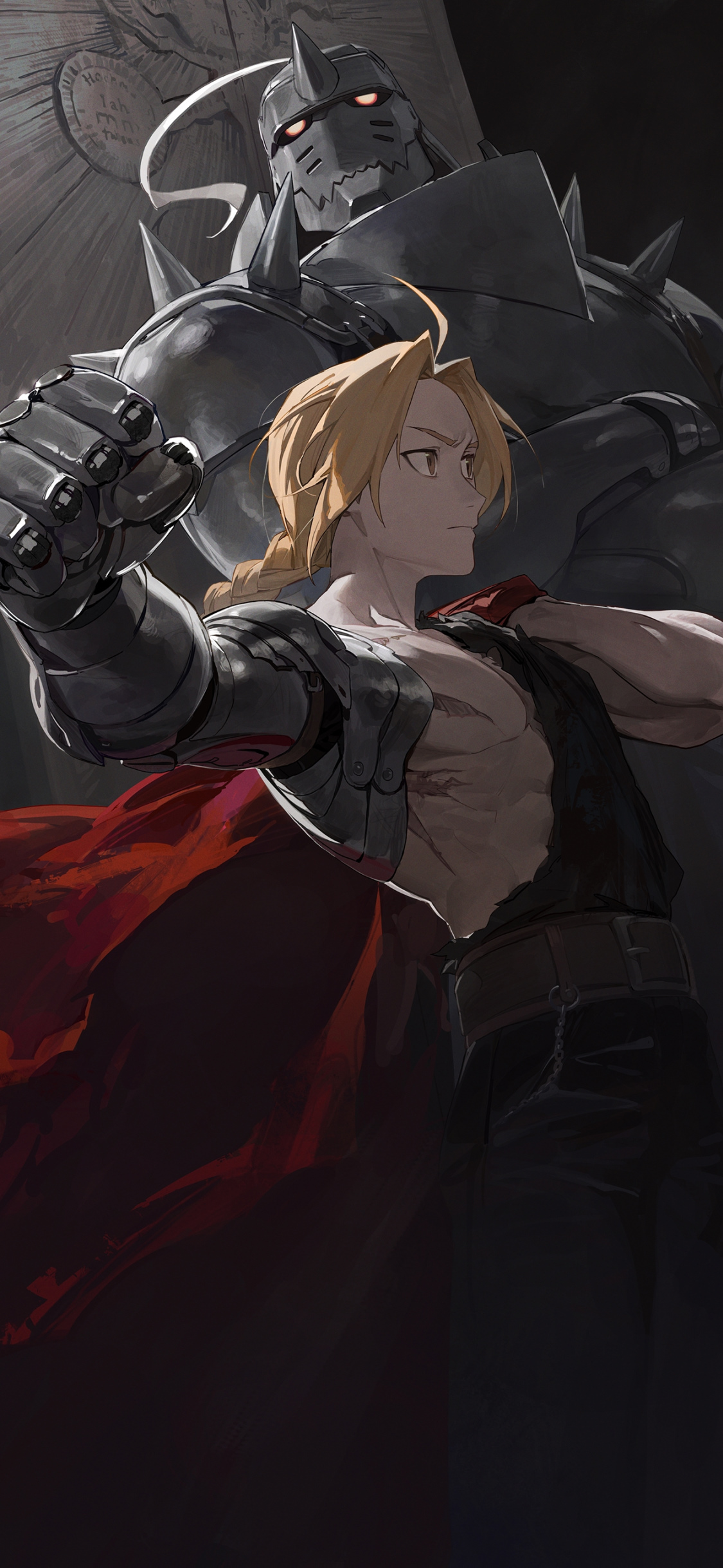 Another custom phone wallpaper : r/FullmetalAlchemist