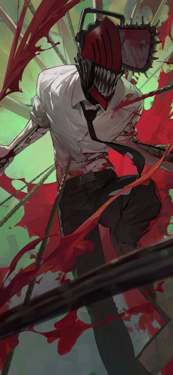 Denji (Chainsaw Man) Anime Chainsaw Man Phone Wallpaper