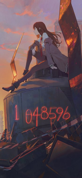Kurisu Makise Anime Steins;Gate Phone Wallpaper