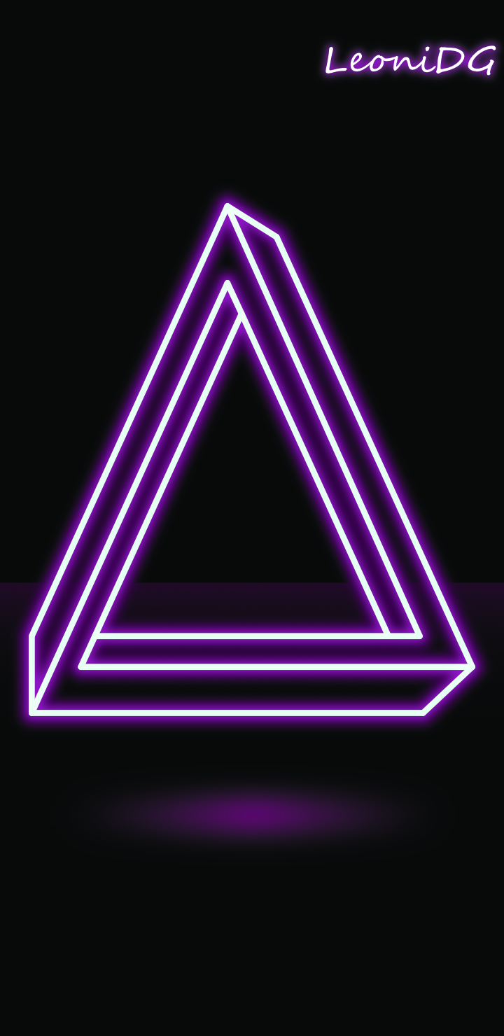 triangulo neon rosa by lexy17
