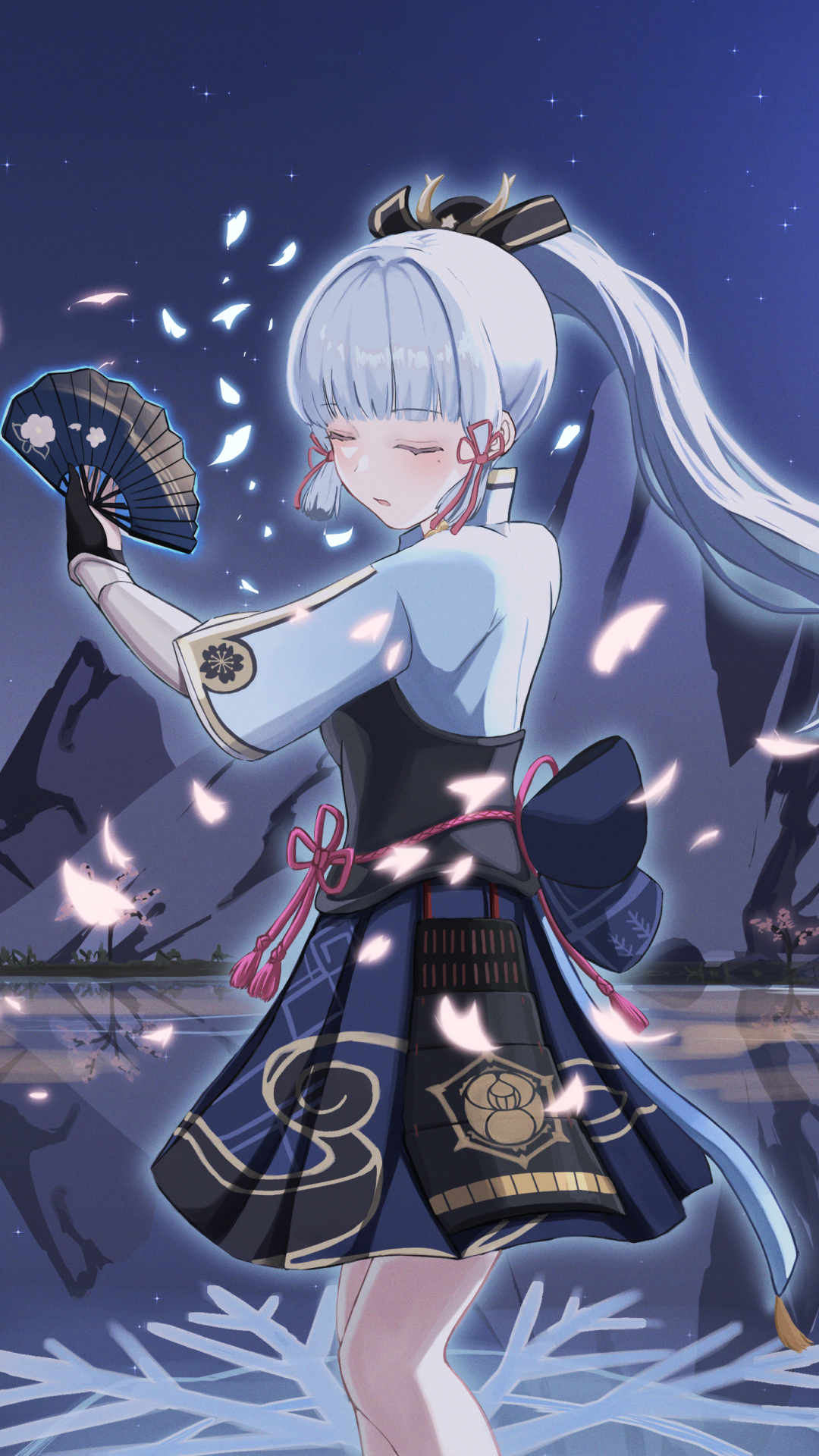 Download Kamisato Ayaka (Genshin Impact) Video Game Genshin Impact Phone Wallpaper