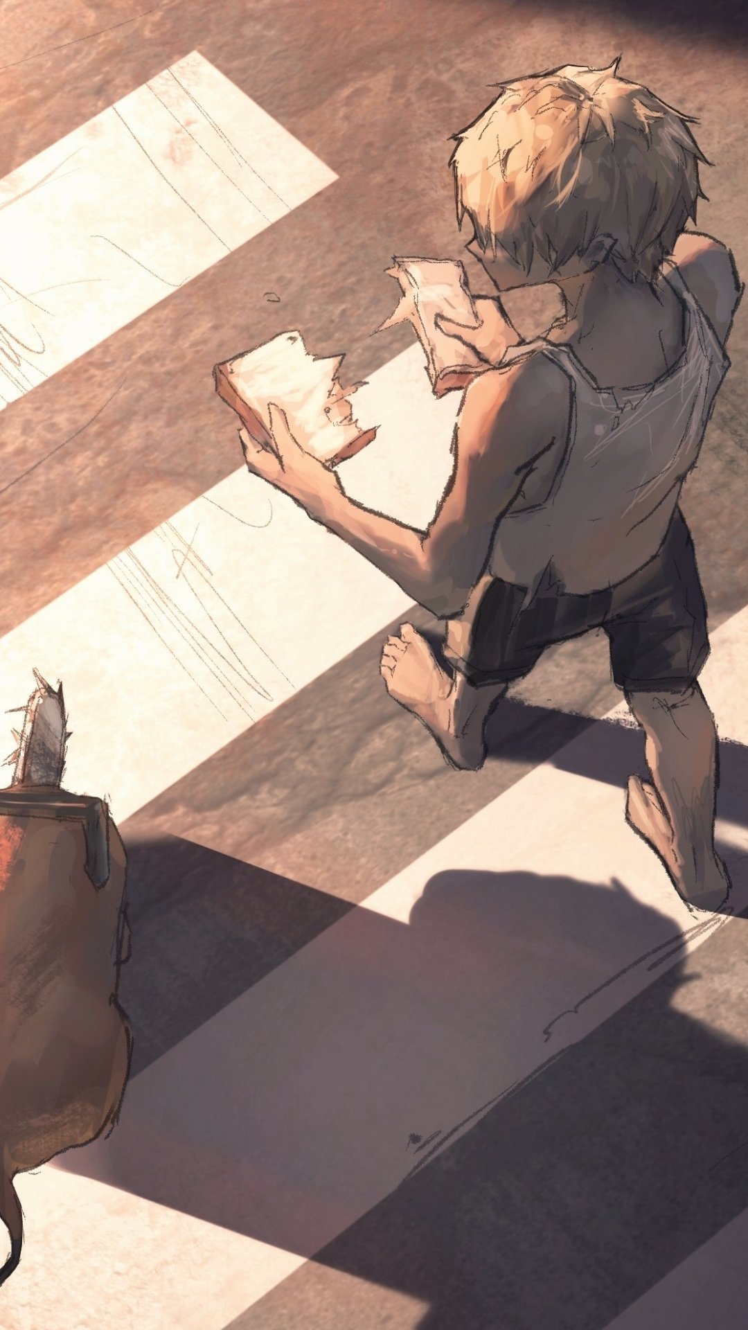 Download Denji (Chainsaw Man) Anime Chainsaw Man Phone Wallpaper