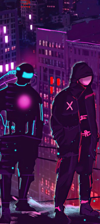 Sci Fi cyberpunk Phone Wallpaper