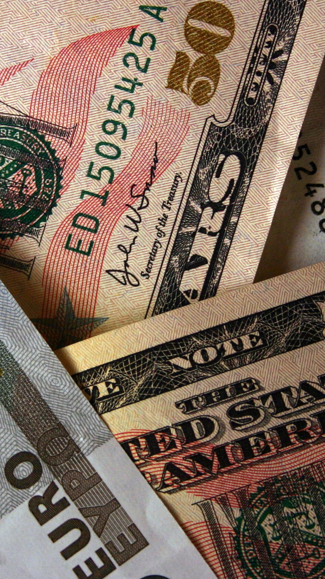 Green Banknote Money Handling Live Wallpaper - free download