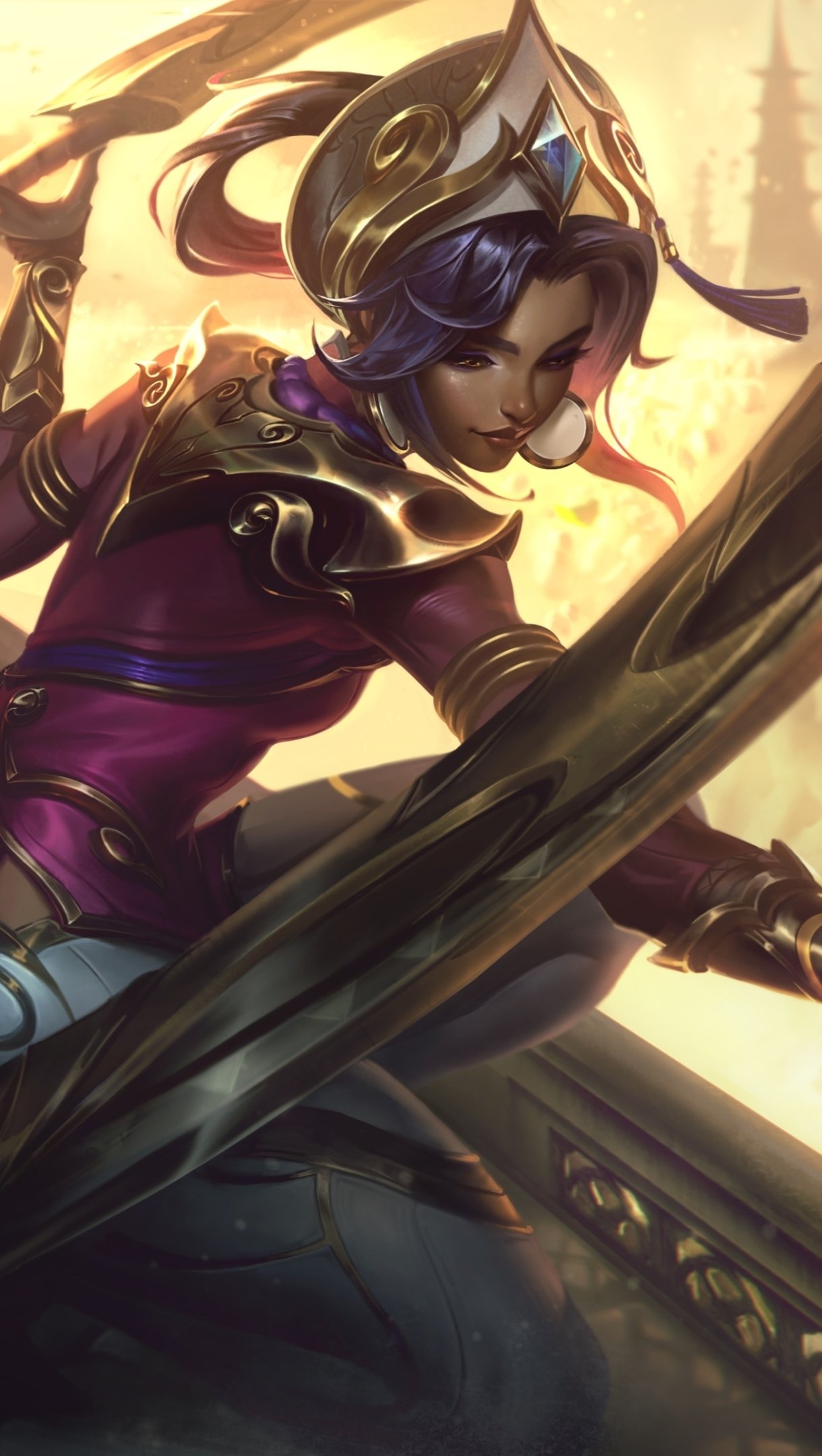 Download Qiyana (League Of Legends) Video Game League Of Legends Phone Wallpaper